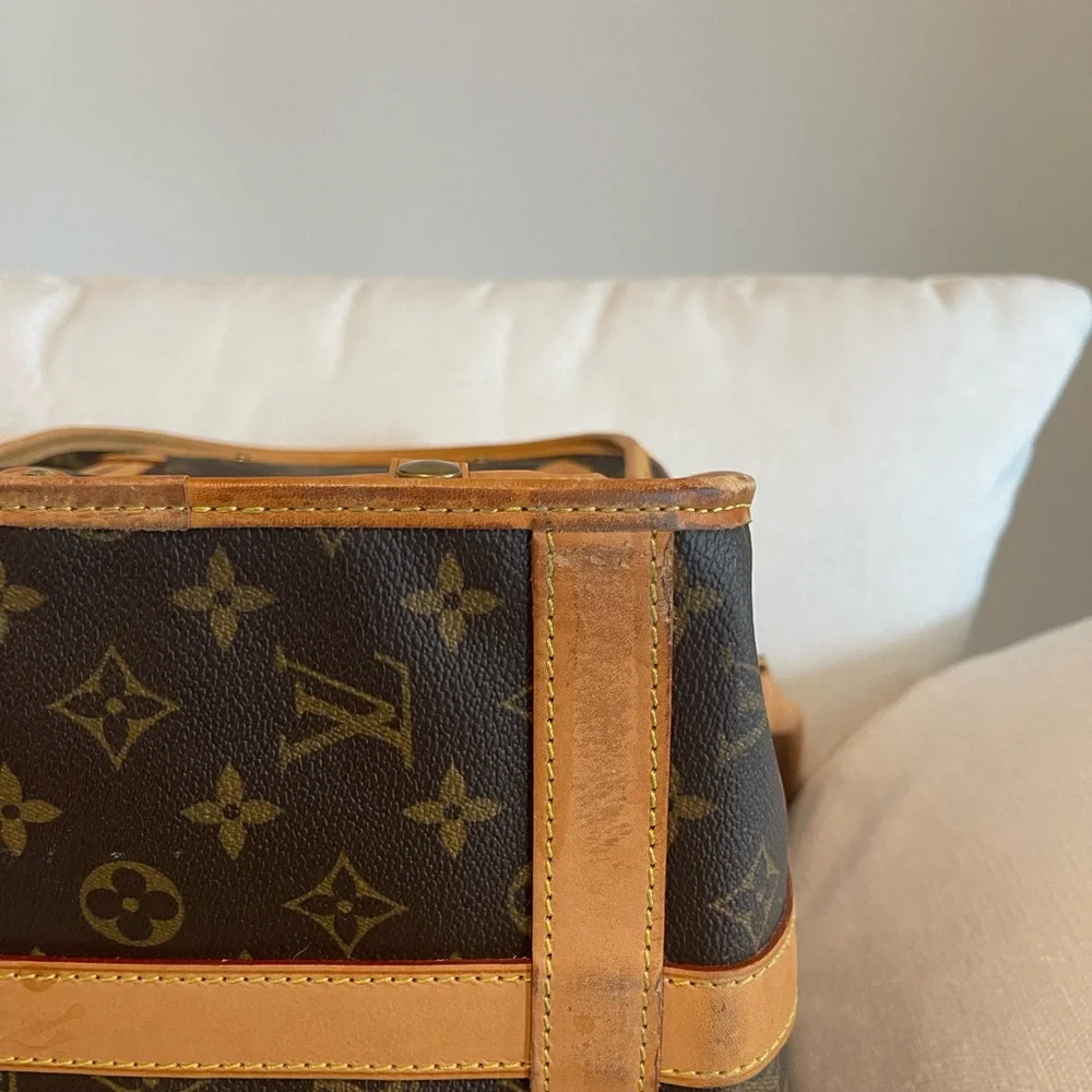 Authentic Louis Vuitton Sac Chien 40 Dog Carrier Monogram Pet Purse